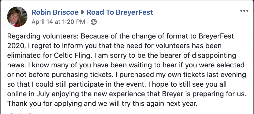 Breyerfest volunteers