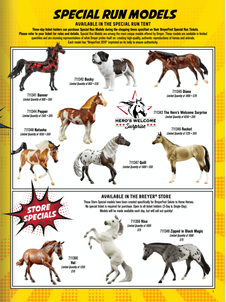 Breyer 2019 Special Run Models