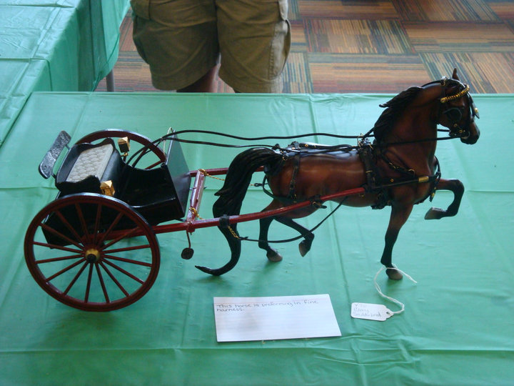 Breyerfest 2010 C/Y Show Kristian Beverly's Country Gig Cart and Harness.