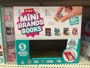 Empty mini brand book at Target