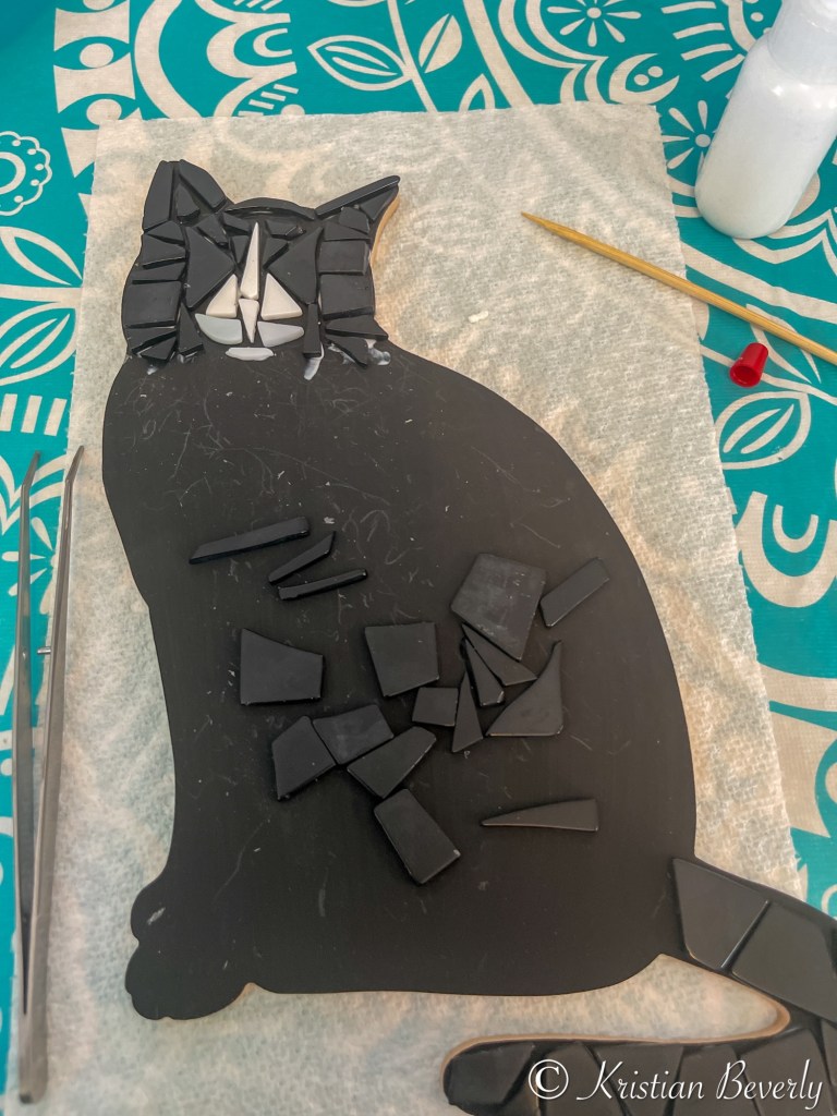 In progress ceramics class