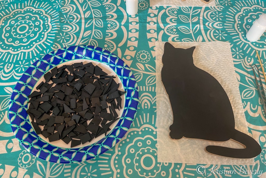 In progress pottery class